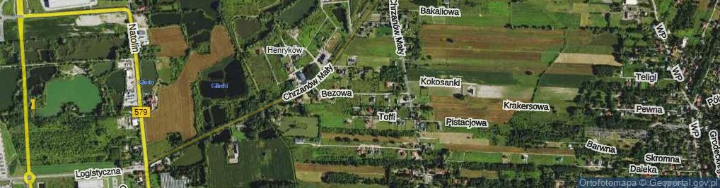 Zdjęcie satelitarne Bezowa ul.